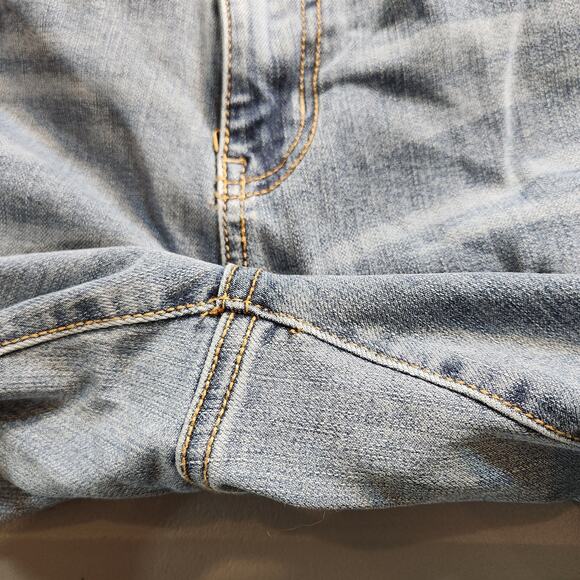 TIME & TRU Blue Medium Wash Straight Leg Jeans Stretch Comfort Casual Womens 16 - Picture 9 of 11